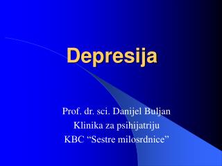 depresija