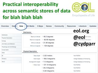 Practical interoperability across semantic stores of data for blah blah blah