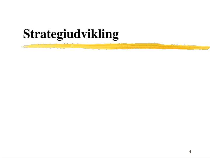 strategiudvikling