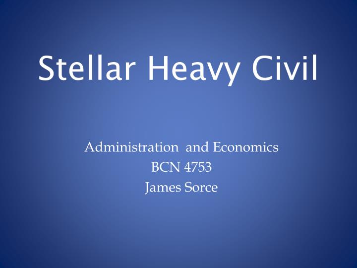 stellar heavy civil