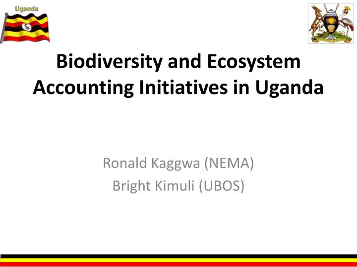 biodiversity and ecosystem accounting initiatives in uganda