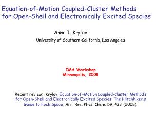 Equation-of-Motion Coupled-Cluster Methods for Open-Shell and Electronically Excited Species