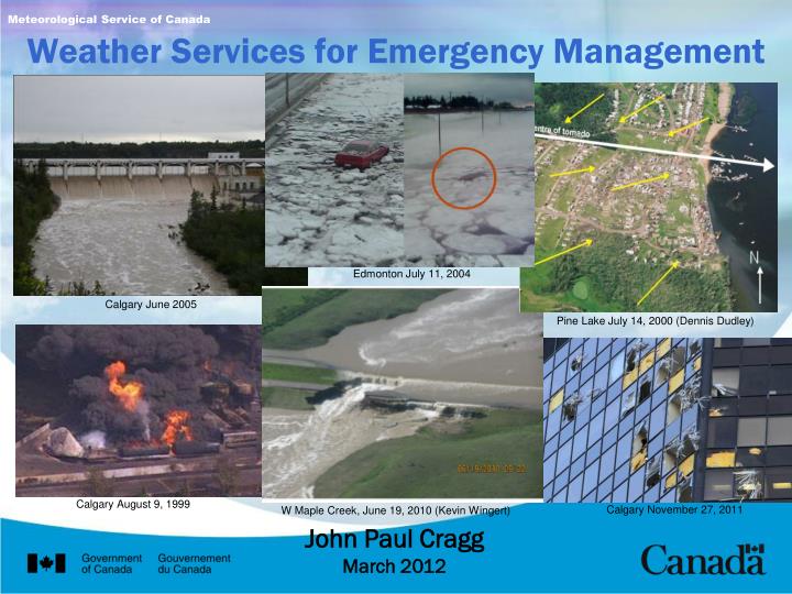 weather services for emergency management