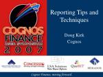 Essential Guide to Cognos Finance Reporting Tips and Techniques - slide 1