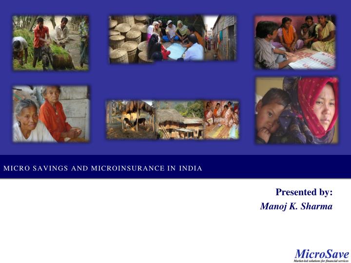 micro savings and microinsurance in india