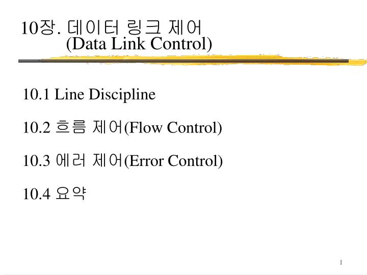 10 data link control