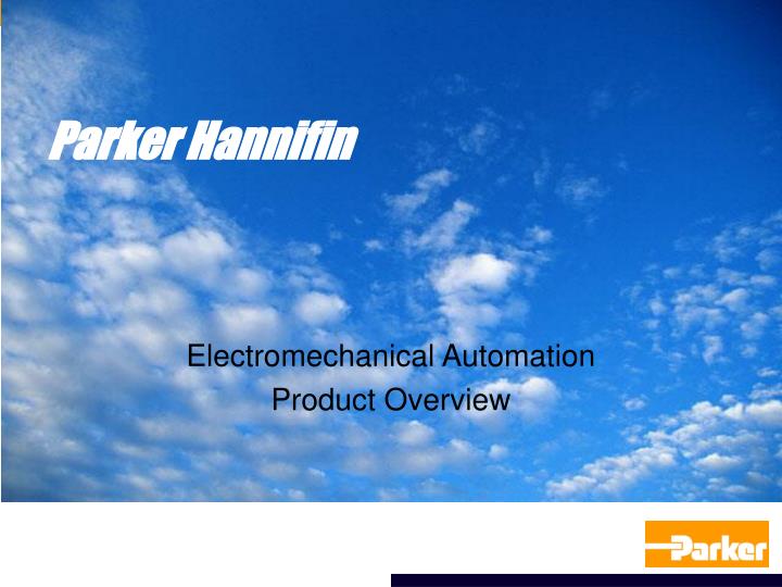 electromechanical automation product overview
