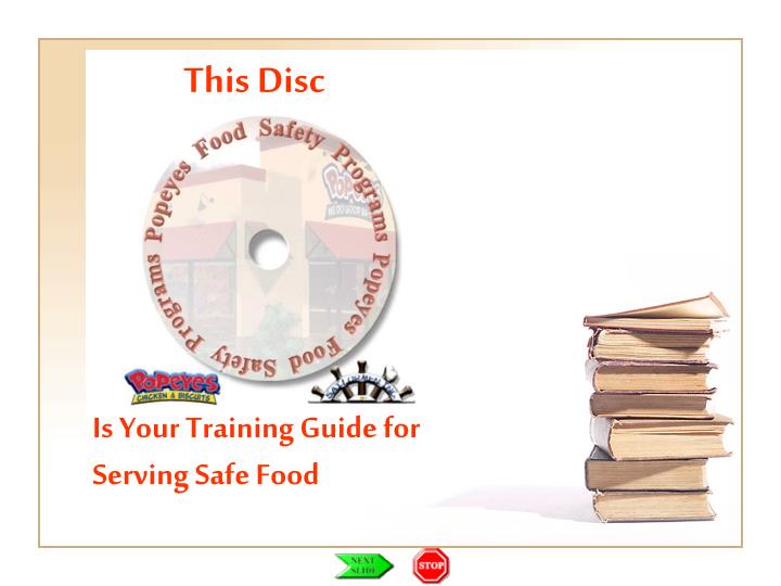 is your training guide for serving safe food