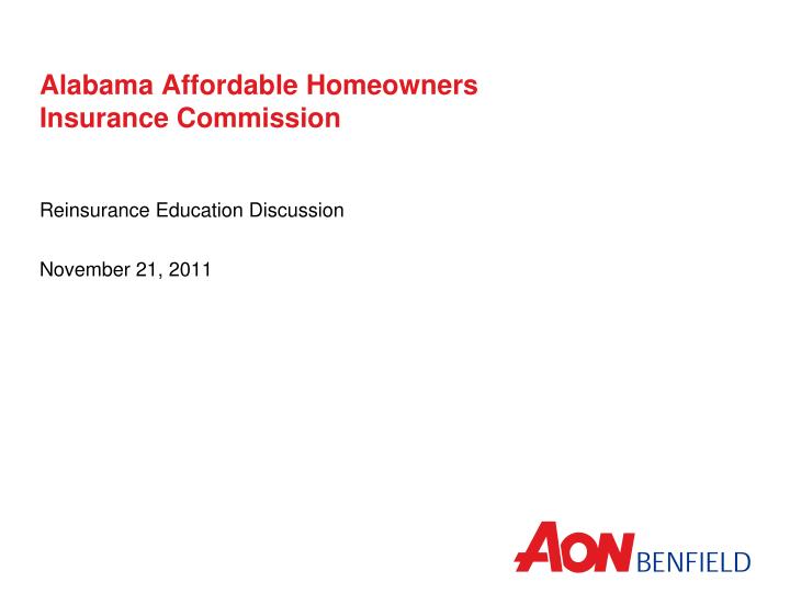 alabama affordable homeowners insurance commission