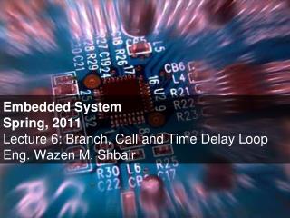 Embedded System Spring, 2011 Lecture 6: Branch, Call and Time Delay Loop Eng. Wazen M. Shbair