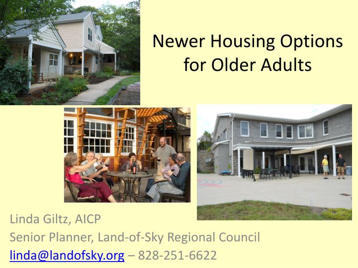 newer housing options for older adults