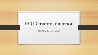 EOI Grammar auction
