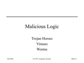 Malicious Logic