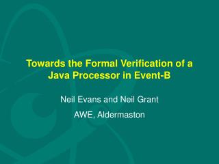 Towards the Formal Verification of a Java Processor in Event-B