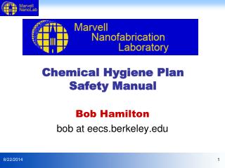 Chemical Hygiene Plan Safety Manual