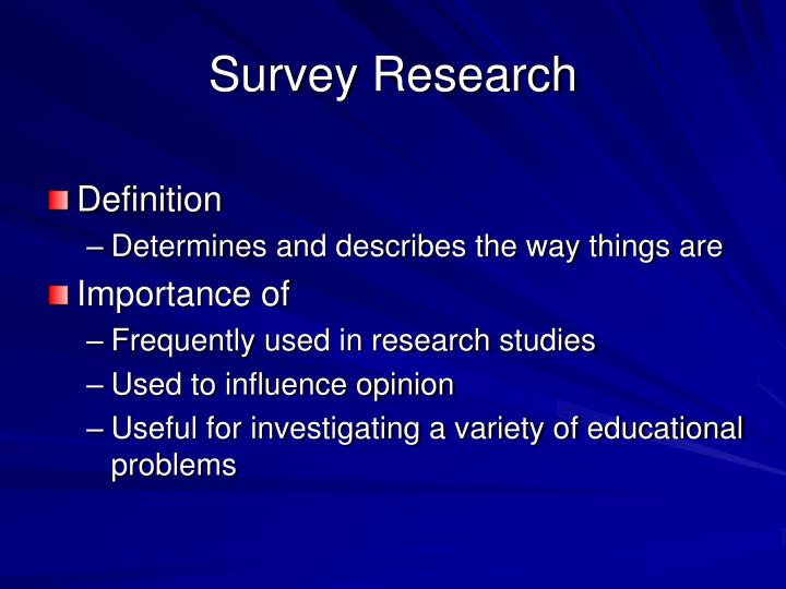 survey research