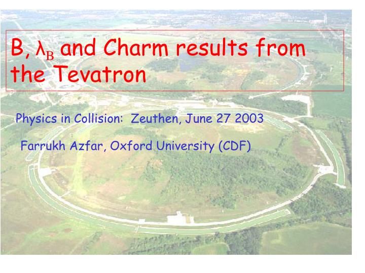 b b and charm results from the tevatron