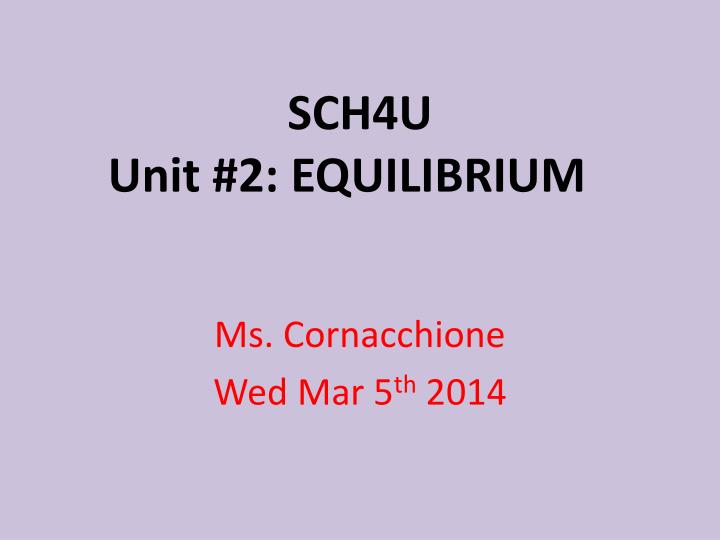 sch4u unit 2 equilibrium