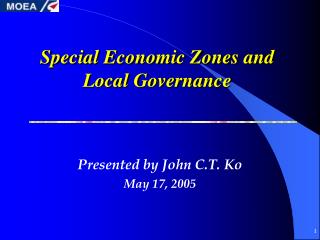 Special Economic Zones and Local Governance