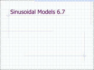 Sinusoidal Models 6.7