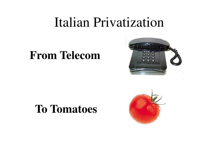 italian privatization