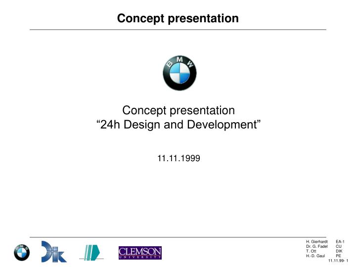 concept presentation
