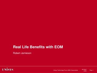 Real Life Benefits with EOM