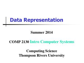 Data Representation