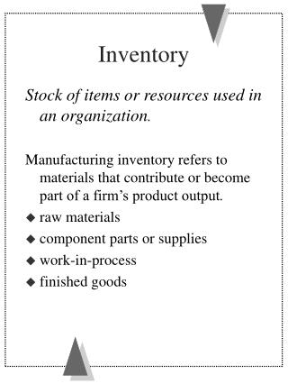 Inventory