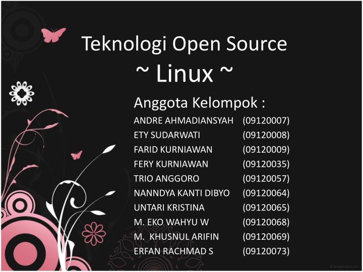 teknologi open source linux