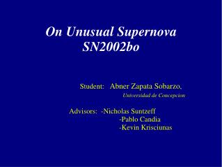 On Unusual Supernova SN2002bo
