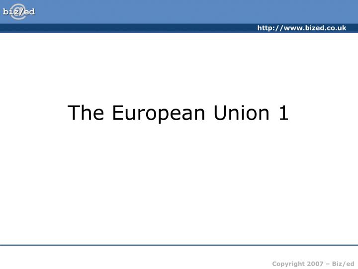 the european union 1