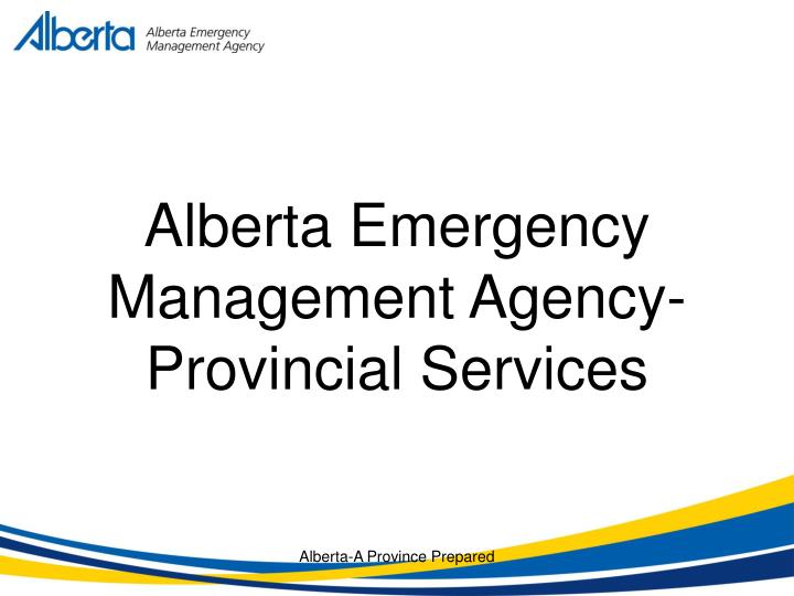 alberta emergency management agency provincial services