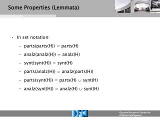 Some Properties (Lemmata)