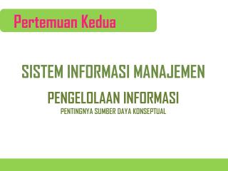 pertemuan kedua