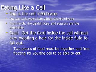Eating Like a Cell