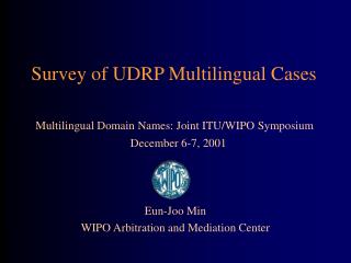 Survey of UDRP Multilingual Cases