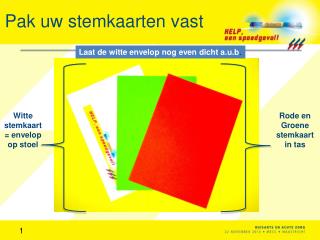 pak uw stemkaarten vast