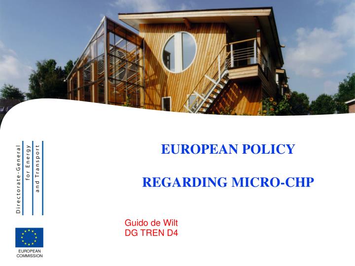 european policy regarding micro chp