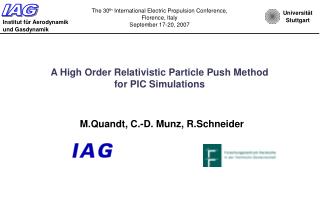 A High Order Relativistic Particle Push Method for PIC Simulations
