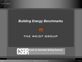 Building Energy Benchmarks