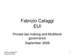 Fabrizio Cafaggi EUI - slide 1