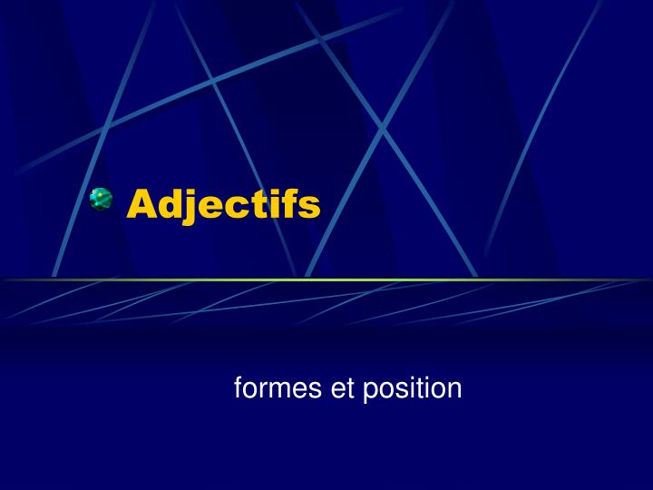 adjectifs