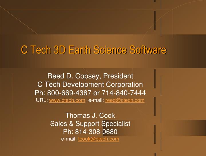 c tech 3d earth science software