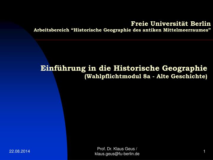 freie universit t berlin arbeitsbereich historische geographie des antiken mittelmeerraumes