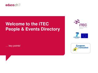 Welcome to the iTEC People &amp; Events Directory