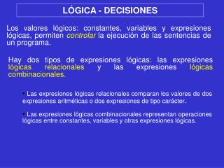 l gica decisiones