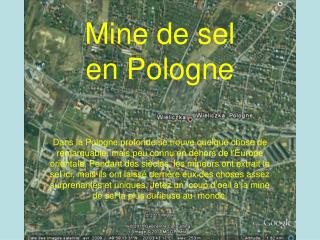 mine de sel polonaise