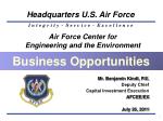 Air Force Center for Engineering and the Environment - slide 1