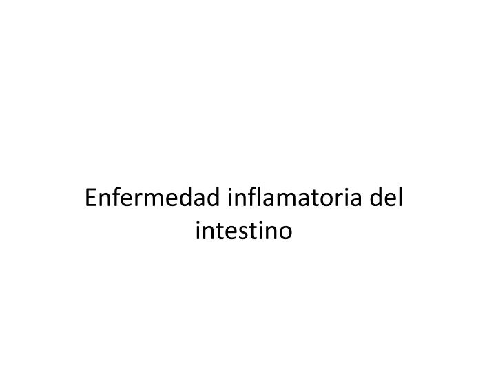 enfermedad inflamatoria del intestino